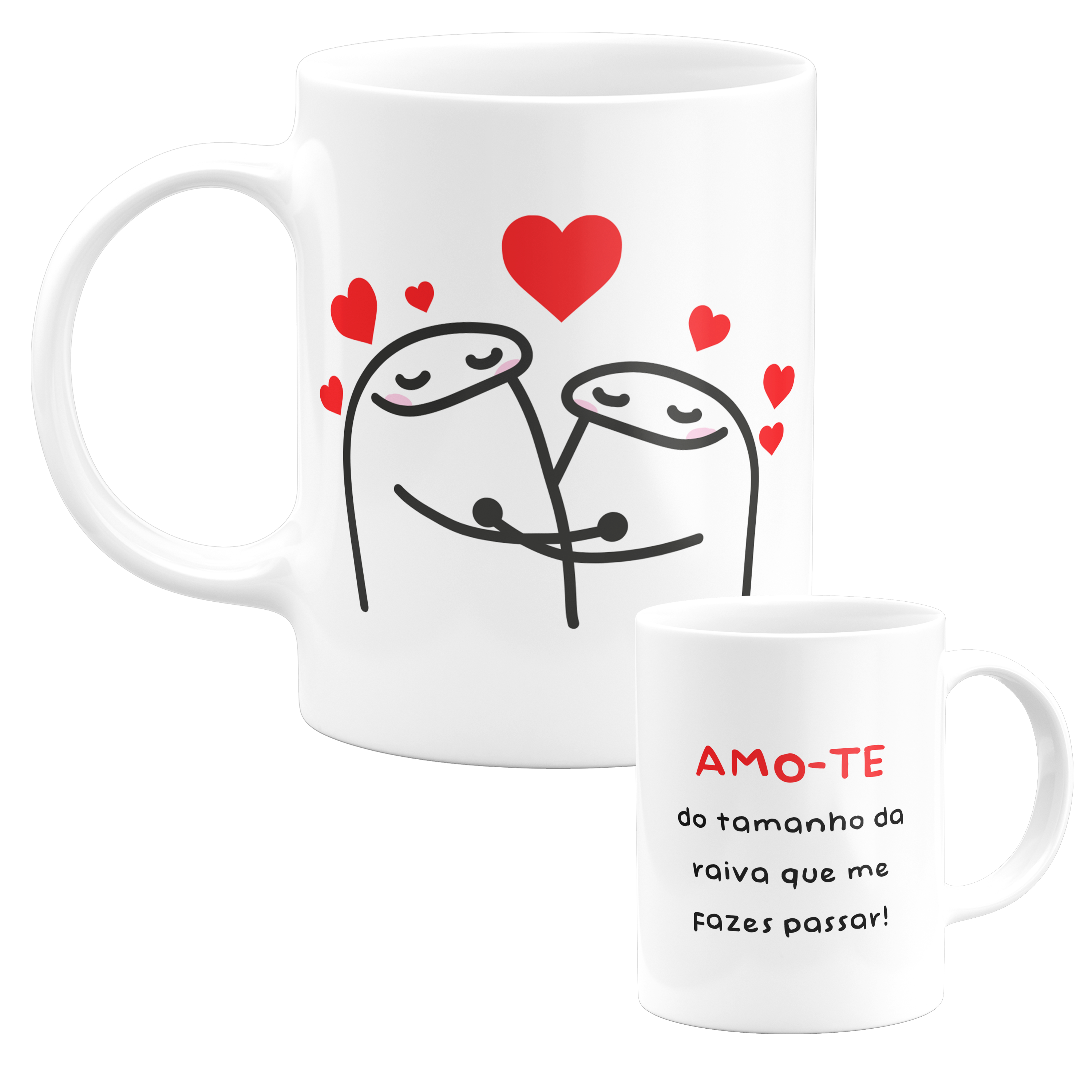 Caneca 325ml - Flork - Amo-te do tamanho da raiva que me fazes passar!